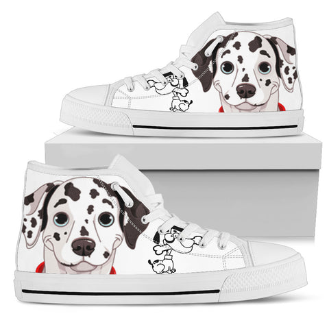 Dog Hightop White Women's High Top