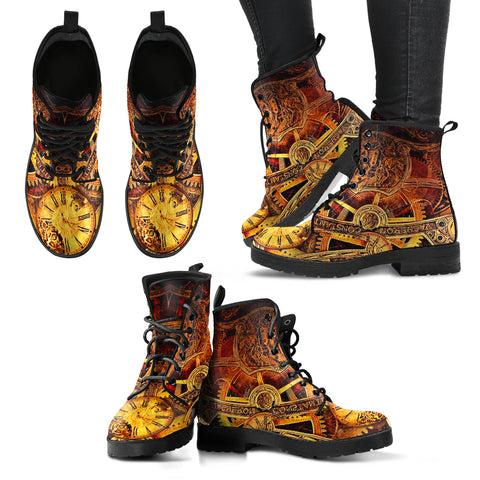 Steampunk Women's Leather Boots