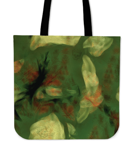 Abstract Camo Hidden Skulls Tote Bag