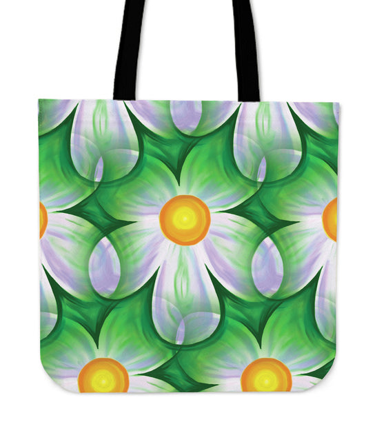 White Flowers Tote Bag