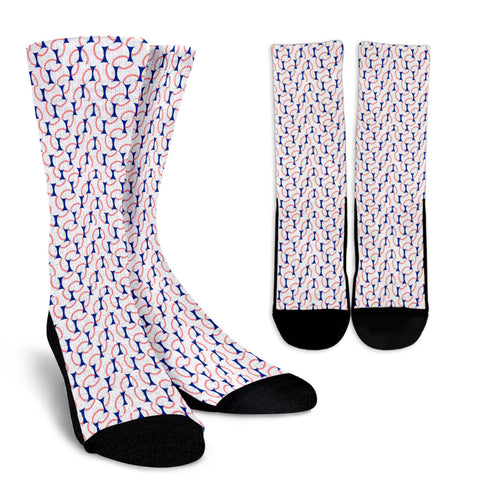 Baseball Love Crew Socks