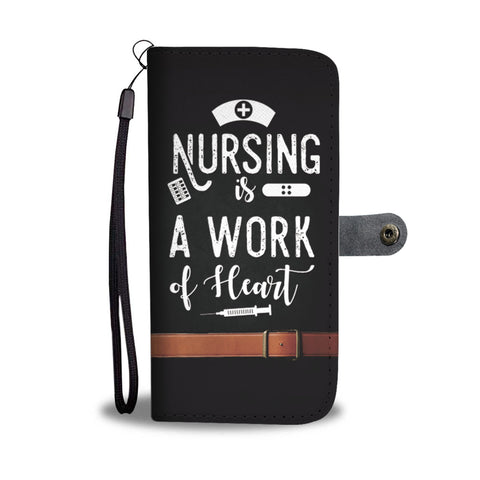 Nursing is a Work of Heart Wallet Case