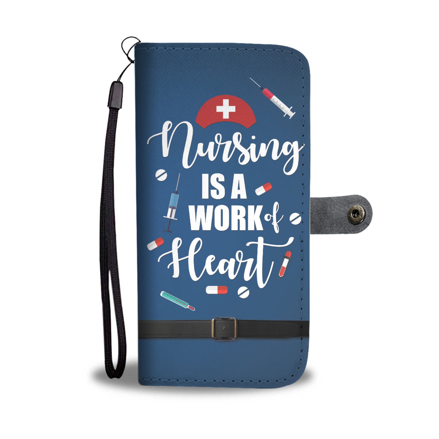 Nursing is a Work of Heart Colorful Wallet Case