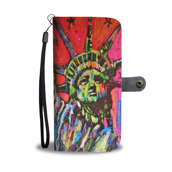 Statue of Liberty by Rock Demarco Wallet Case
