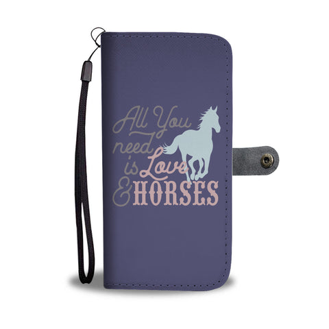All You Need is Love & Horses Wallet Case