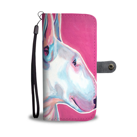 Bull Terrier by Dawgart Wallet Case