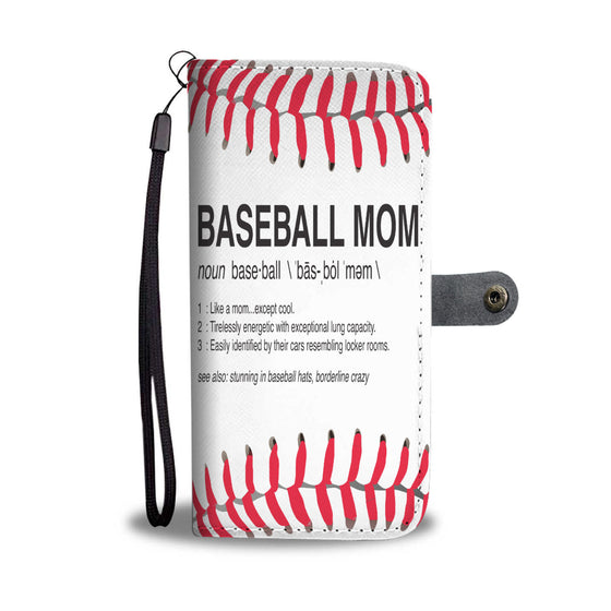 Baseball Mom Wallet Case