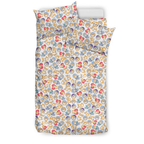 Corgi Pet Beige Bedding Set