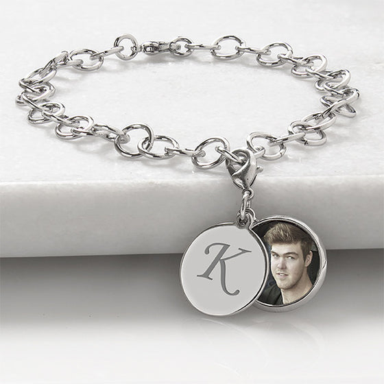 Personalized Locket Charm Bracelet