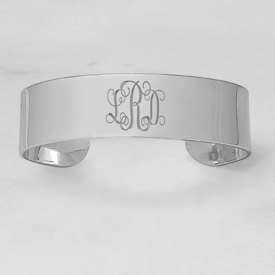 Personalized Wide Cuff Bracelet