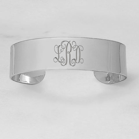 Personalized Wide Cuff Bracelet
