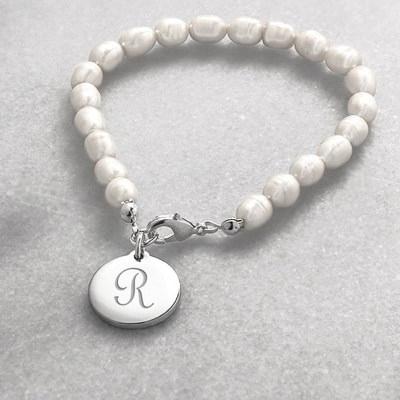 Personalized Simplicity Pearl Bracelet
