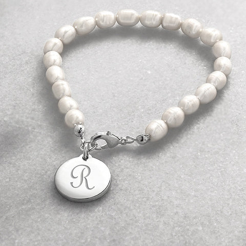 Personalized Simplicity Pearl Bracelet