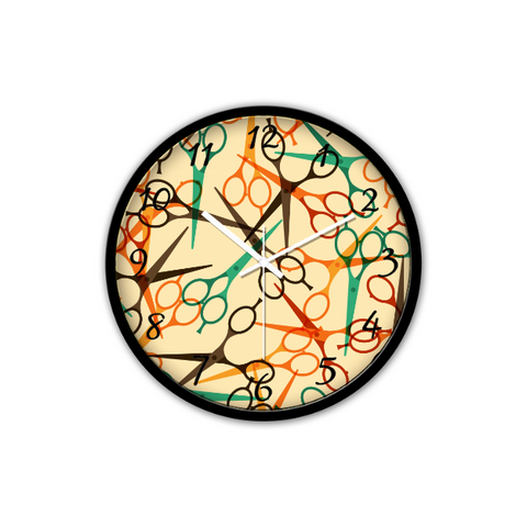 Scissors Pattern Non-Ticking Silent Wall Clock