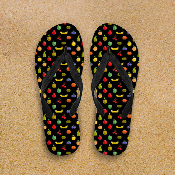 Bitmap Fruit Flip Flops