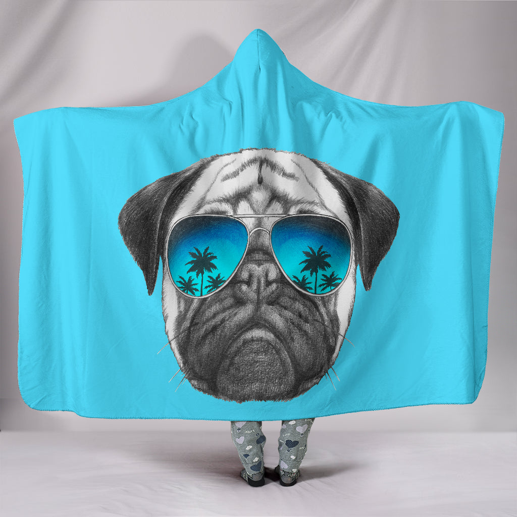 Awesome Pug Hooded Blanket