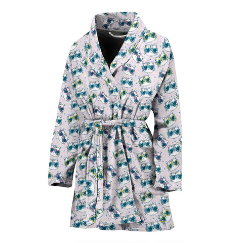 Happy Cat Bath Robe Women's Bath Robe