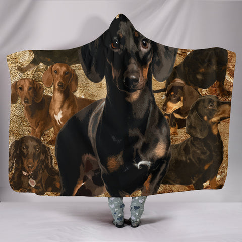 DACHSHUND - HOODED BLANKET