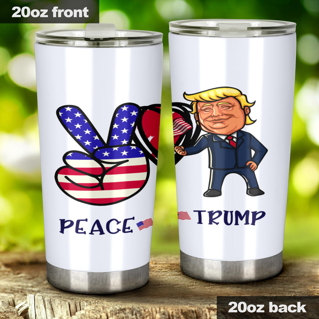 Peace Love Trump Tumbler - Ann H. Rylie & Co.