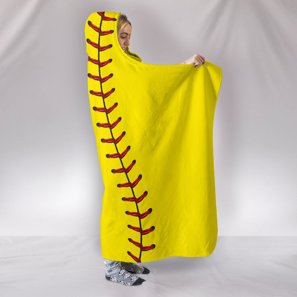 Softball Hooded Blanket