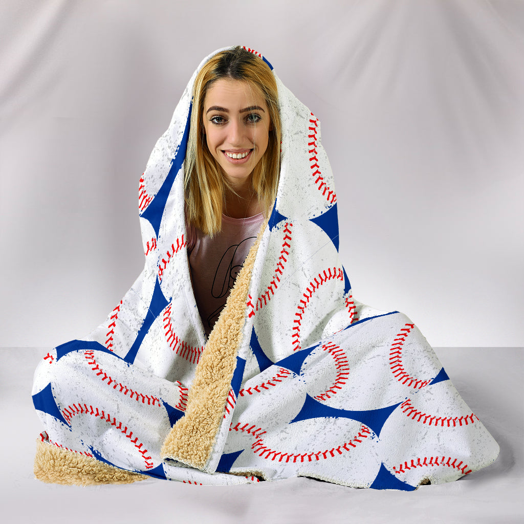 Baseball Love Hooded Blanket