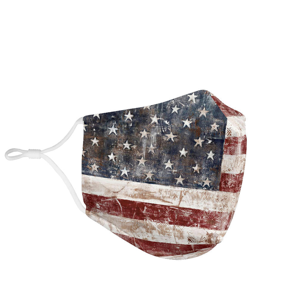American Flag - White Straps