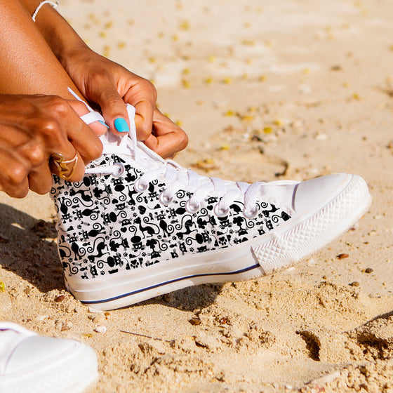 Cats White High Tops
