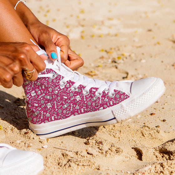 Needlework High Tops