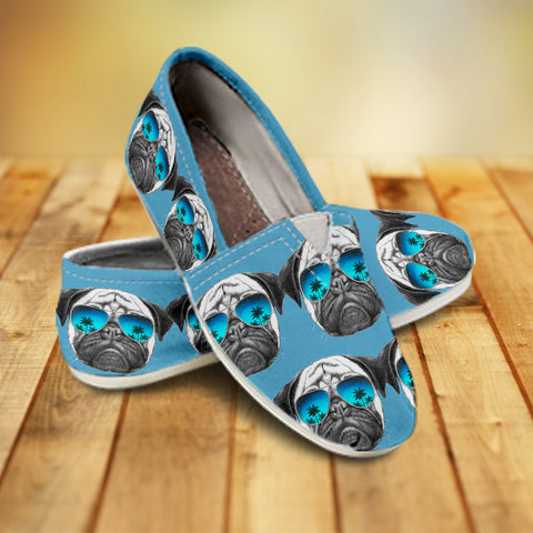 Awesome Pug Pattern Ladies Casuals