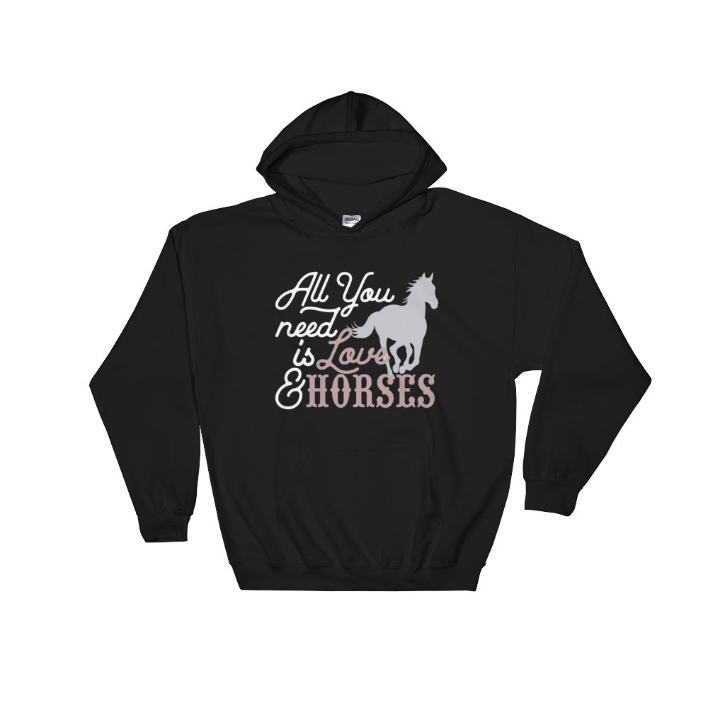 All You Need is Love & Horses Hoodie