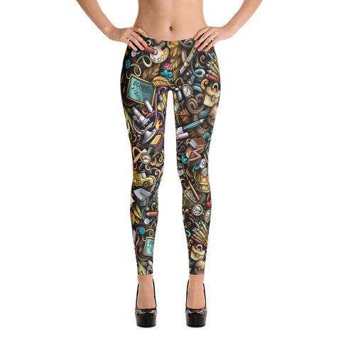 Teacher Doodle Leggings