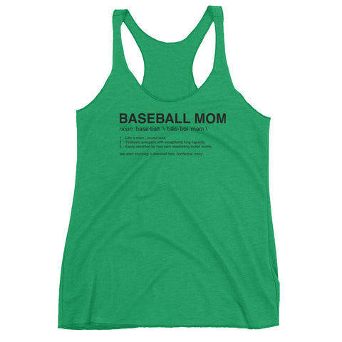 Baseball Mom Women's Racerback Tank