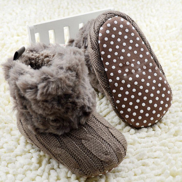 Crochet Knit Infant Boots