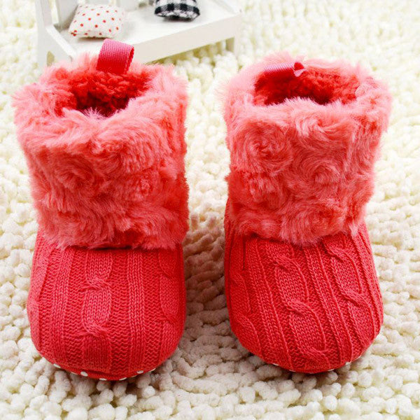 Crochet Knit Infant Boots