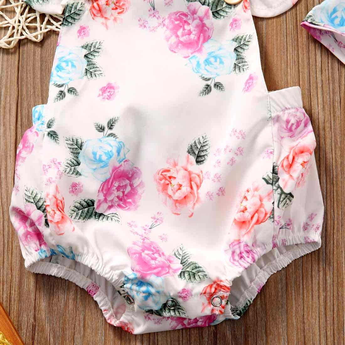 Floral Romper with Headband
