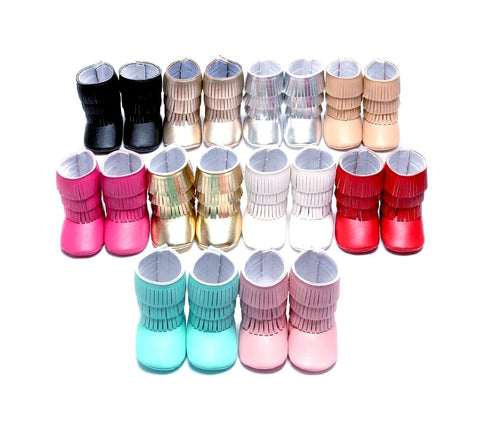 Layered Fringe Baby Boots