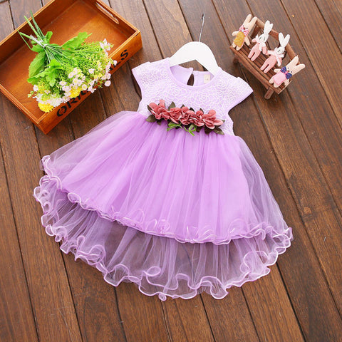 Spring Rose Tulle Flower Dress