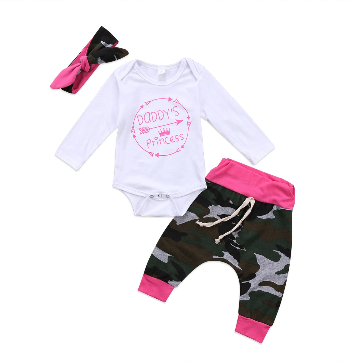Daddy's Girl/Mama's Boy 3-Piece Camoflauge Outfit
