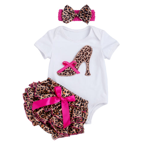 Leopard Print Heels 3-Piece Outfit