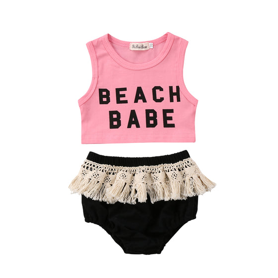 Beach Babe Crop Top Outfit