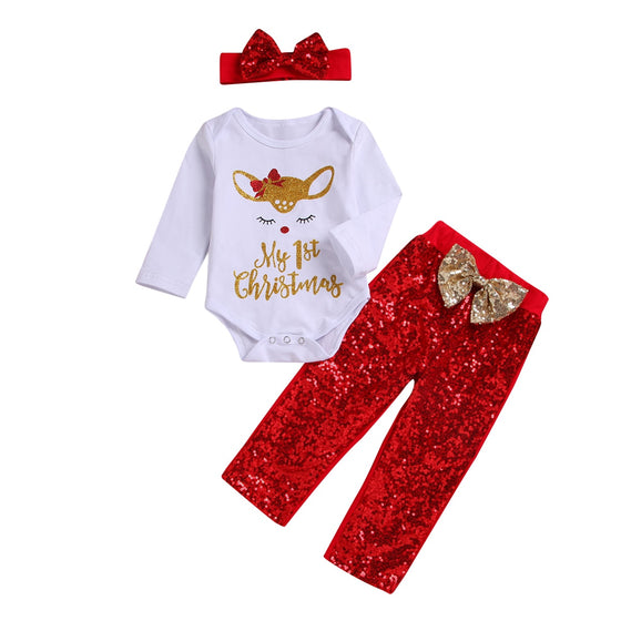 My 1st Christmas 3-Piece Outfit