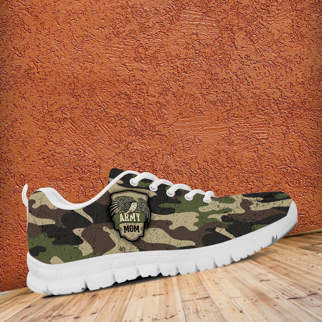 Army Mom Camouflage Running Shoes