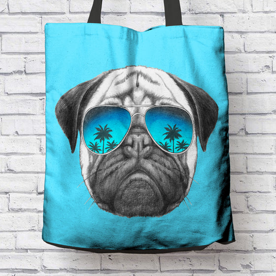 Awesome Pug Tote Bag