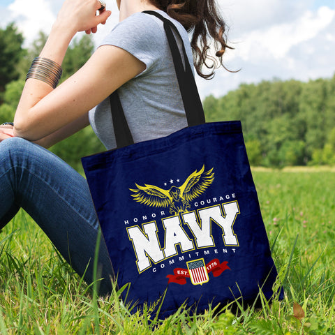 Navy Tote Bag